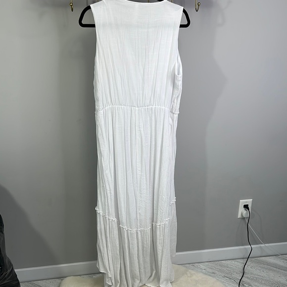 Ny Collection - Elegant White Sleeveless Dress - Picture 3 of 5
